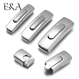 Stainless Steel Bayonet Clasp Push Lock Closure DIY Leather Bracelet