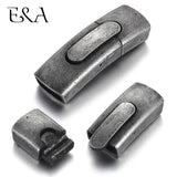 Stainless Steel Bayonet Clasp Push Lock Closure DIY Leather Bracelet