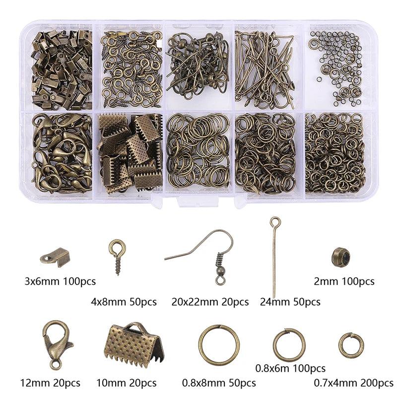 DIY Earrings Making Jewelry Kit Repair Tools Lobster Clasp