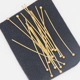 50pcs 21 Gauge 30mm/40mm Stainless Steel Ball Pins for DIY Jewelry Making