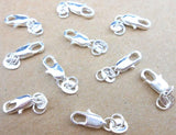 20PCS 925 Stamped Silver Lobster Clasps & Opening Jump Rings Set