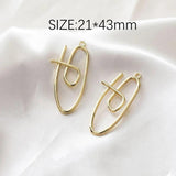 8PCS Abstract Pendant Eardrop for Jewelry Making Supplies