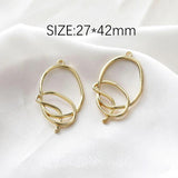 8PCS Abstract Pendant Eardrop for Jewelry Making Supplies