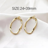 8PCS Abstract Pendant Eardrop for Jewelry Making Supplies