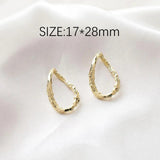 8PCS Abstract Pendant Eardrop for Jewelry Making Supplies