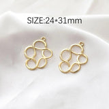 8PCS Abstract Pendant Eardrop for Jewelry Making Supplies