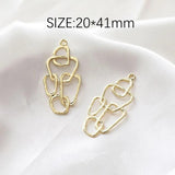 8PCS Abstract Pendant Eardrop for Jewelry Making Supplies