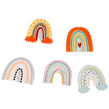 Acrylic Resin Rainbow Eardrop Pendant Jewelry Supplies 10pcs