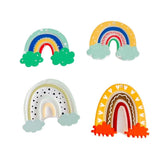 Acrylic Resin Rainbow Eardrop Pendant Jewelry Supplies 10pcs