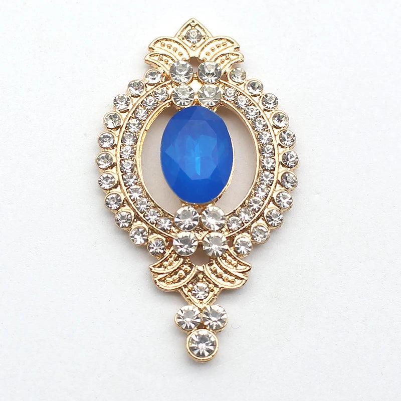 Alloy Rhinestone Buttons Wedding DIY Craft Supplies