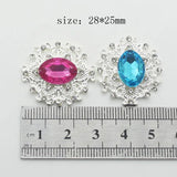 10Pcs Flat Bottom Rhinestone Jewelry Accessories for DIY Decor