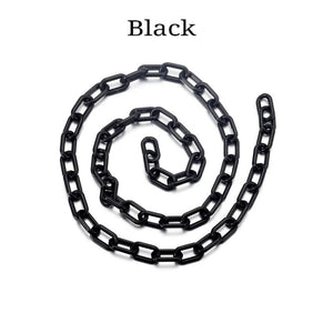 10Pcs Colorful Plastic Chain Keychains DIY Accessory