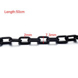 10Pcs Colorful Plastic Chain Keychains DIY Accessory