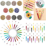 DIY Plastic Ballpoint Pen Metal Ring Spacer Beads Jewelry Making