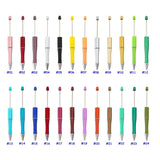 DIY Plastic Ballpoint Pen Metal Ring Spacer Beads Jewelry Making