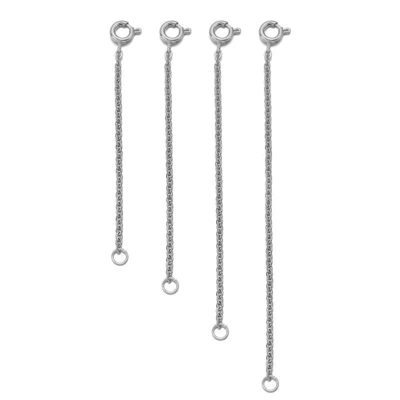 Stainless Steel Necklace Extension Chains 4-8pcs