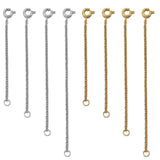 Stainless Steel Necklace Extension Chains 4-8pcs
