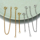 Stainless Steel Necklace Extension Chains 4-8pcs