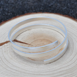 Sterling Silver Flat Wire Cuff Ring Blank for Jewelry Making