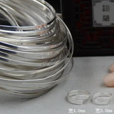 Sterling Silver Flat Wire Cuff Ring Blank for Jewelry Making