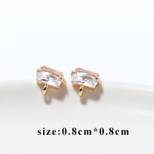 Handmade DIY Stud Earrings Charms, 10pcs/lot