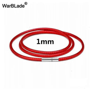 3pcs Leather Cord Necklace String with Rotary Buckle for DIY Jewelry