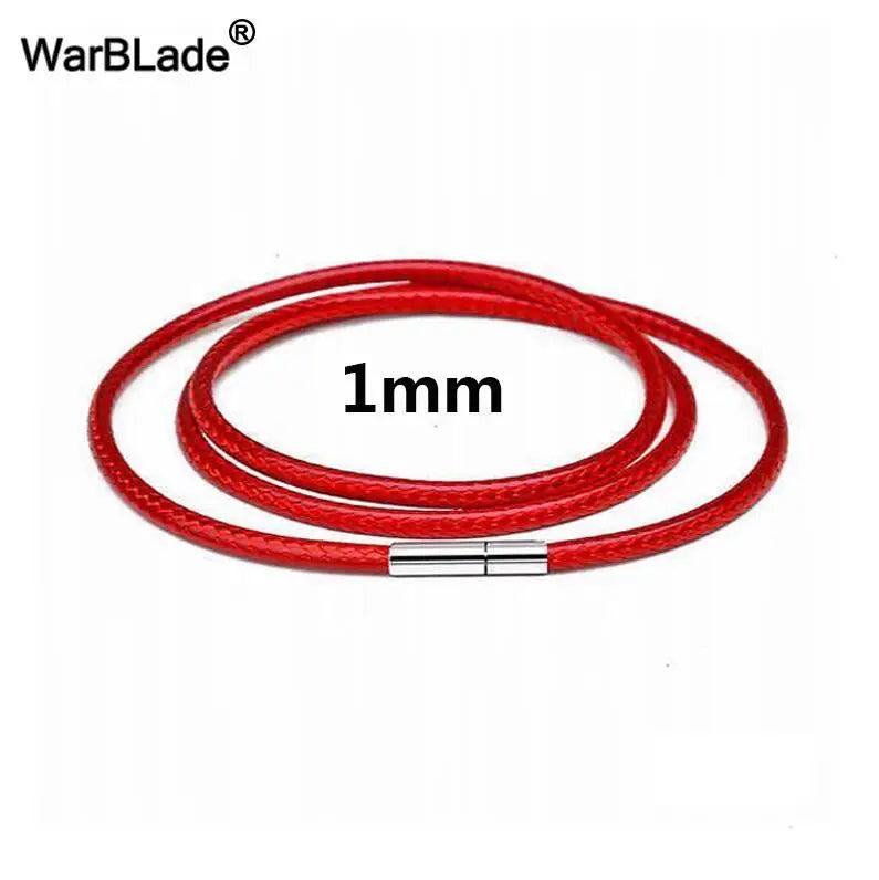 3pcs Leather Cord Necklace String with Rotary Buckle for DIY Jewelry