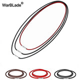 3pcs Leather Cord Necklace String with Rotary Buckle for DIY Jewelry