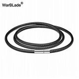 3pcs Leather Cord Necklace String with Rotary Buckle for DIY Jewelry
