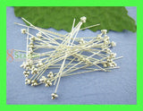 30PCs Tibetan Silver Head Pins 52mm