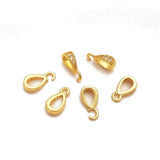 4PCS 18k Plated Zircon Pendant Findings Necklace Charms DIY Jewelry Making