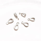 4PCS 18k Plated Zircon Pendant Findings Necklace Charms DIY Jewelry Making