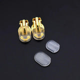 50 PCS Soft Silicone Anti-Pain Ear Clip Pad for Earrings DIY Jewelry Findings