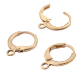40Pcs Raw Brass French Earring Hook Ear Wire Lever Back Clasps for DIY Jewelry