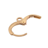 40Pcs Raw Brass French Earring Hook Ear Wire Lever Back Clasps for DIY Jewelry