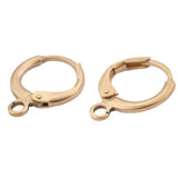 40Pcs Raw Brass French Earring Hook Ear Wire Lever Back Clasps for DIY Jewelry