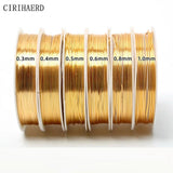 7 Types Retention Copper Wire DIY Jewellery Making Supplies