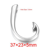 2pcs Stainless Steel Hooks Pendant Bracelet Clasp Fishhook