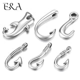2pcs Stainless Steel Hooks Pendant Bracelet Clasp Fishhook