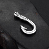 2pcs Stainless Steel Hooks Pendant Bracelet Clasp Fishhook