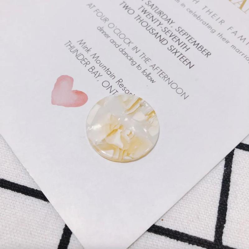 DIY Acetate Disc Earrings Material Pendant PURPLEGRAPE 10pcs
