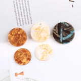 DIY Acetate Disc Earrings Material Pendant PURPLEGRAPE 10pcs