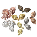 50pcs 13x32mm Leaves Charms for DIY Earrings Tree Leaf Pendants