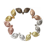 50pcs 13x32mm Leaves Charms for DIY Earrings Tree Leaf Pendants
