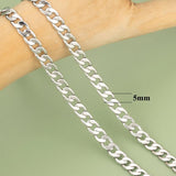 DIY Chain 18k Plated 0.3 Microns Copper Metal Rhodium Plated Charms 1m/Lot