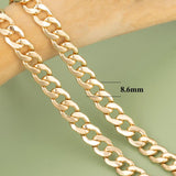 DIY Chain 18k Plated 0.3 Microns Copper Metal Rhodium Plated Charms 1m/Lot