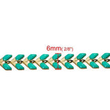 Copper Enamel Spiky Chains Findings for DIY Jewelry Making