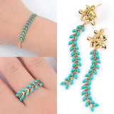Copper Enamel Spiky Chains Findings for DIY Jewelry Making