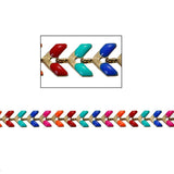 Copper Enamel Spiky Chains Findings for DIY Jewelry Making