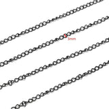 4M Stainless Steel Extension Tail Chain 3mm for DIY Jewelry Making